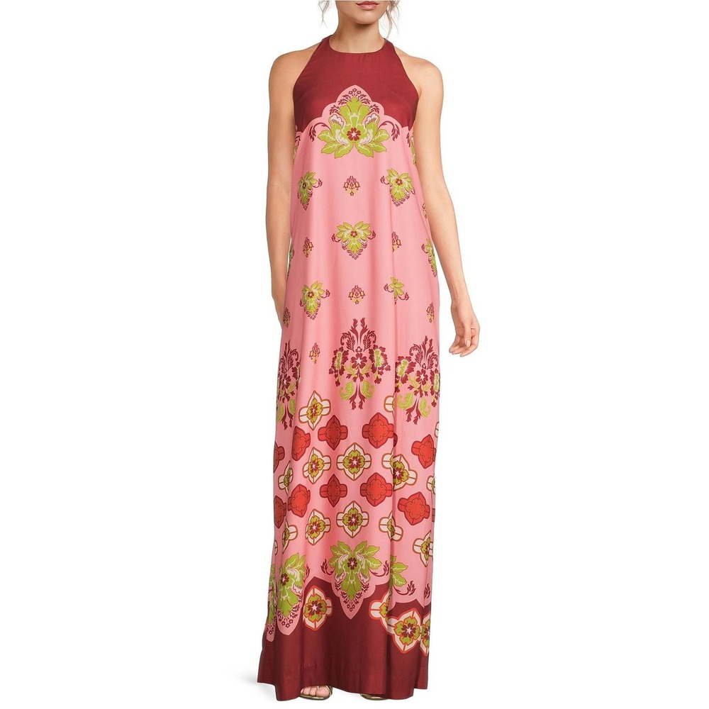NWT Mestiza New York Adelina Gown In Flamingo Flourish $595 - Size XS